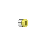 Super Flangeless™ Ferrule Tefzel™ (ETFE), 1/4-28 Flat-Bottom, for 1/8" OD Yellow - 10 Pack